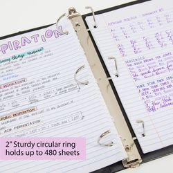 Bazic Products 2 in. W X 11.58 in. L Slant D-Ring Black View Binder