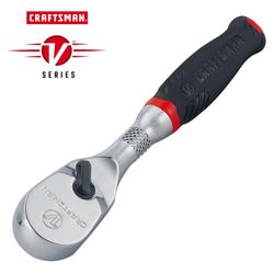 CRAFTSMAN V-Series 1/4 in. drive Comfort Grip Ratchet 80 teeth
