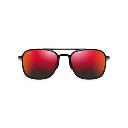 Maui Jim Keokea Sunglasses Unisex Red/Black Tortoise Frame Hawaii Lava Lens Polarized