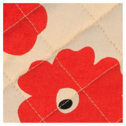 Mu Kitchen Multi-Colored Red Poppies Cotton Oven Mitt