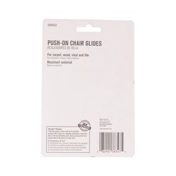 Ace Gray 1 in. Push-On Plastic Chair Glide 8 pk