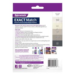 Rejuvenate Assorted Wood Furniture & Floor Repair Markers 6 pk