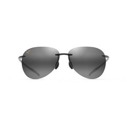 Maui Jim Sugar Beach Sunglasses Unisex Gloss Black Frame Neutral Gray Lens Polarized