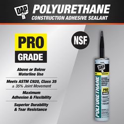 DAP Pro Grade Polyurethane Construction Adhesive Sealant 10.1 oz