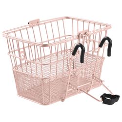 Retrospec Apollo Steel Bike Basket 15 lb Blush