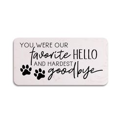 P Graham Dunn Multicolored Faux Marble 4 in. H X 8 in. L X 1 in. W You Were Our Favorite Hello Stepp