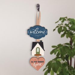 P Graham Dunn 12 in. H X 5 in. L Multicolored Wood String Sign
