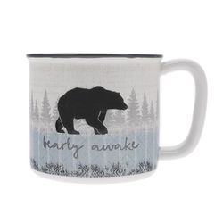 Pavilion Wild Woods Lodge 17 oz Blue BPA Free Bear Mug