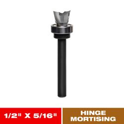 Diablo 1/2 in. D X 2-7/16 in. L Carbide Hinge Mortising Router Bit