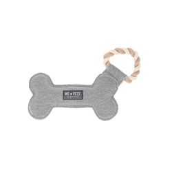 Pavilion Pavilion's Pets For Dog Gray Cotton Bone Squeak Dog Toy 11 1 pk