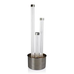 Alpine Metal/Stainless Steel Silver Fountain