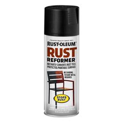 Rust-Oleum Stops Rust Indoor and Outdoor Flat Black Rust Reformer 10.25 oz