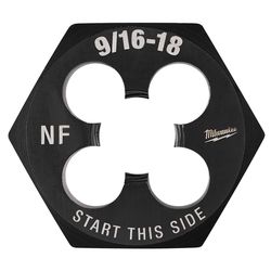 Milwaukee SAE 9/16-18 Hex Threading Die