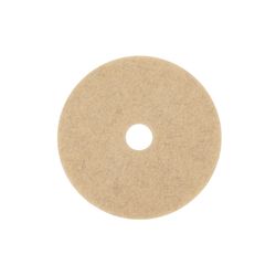 3M Natural Blend 17 in. D Non-Woven Natural/Polyester Fiber Floor Polishing Pad Tan