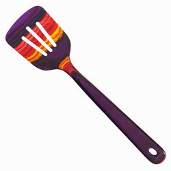 Totally Bamboo Baltique Multicolored Birch Wood Slotted Spatula