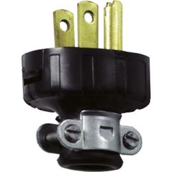 Leviton Residential Vinyl Straight Blade Plug 5-15P 18-14 AWG 2 Pole 3 Wire