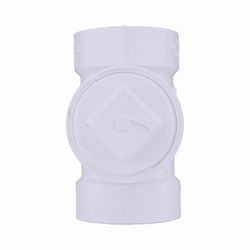 Charlotte Pipe Schedule 40 1-1/2 in. Hub X 1-1/2 in. D Hub PVC Cleanout Tee with Plug 1 pk