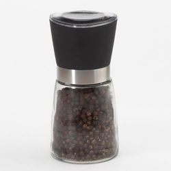 Kamenstein Black Glass Pepper Grinder 4 oz