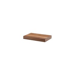 Dolle BIG BOY 2 in. H X 17.5 in. W X 9.8 in. D Walnut Wood Floating Shelf