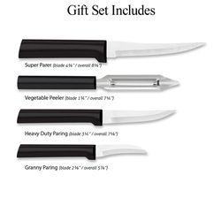 Rada Cutlery Stainless Steel Prep Knife Set 4 pc