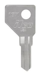 HILLMAN Traditional Key House/Office Key Blank 1671 Single For Harlock Locks Silver