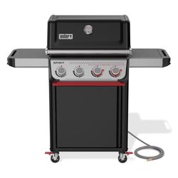 Weber Spirit E-425C NG Grill Bundle: Grill, Drip Pan, Basket, Light