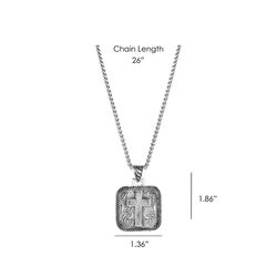Montana Silversmiths Men's Ironwood Cross Necklace