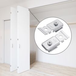 Ace Metallic Steel Clip for Bifold Closet Door Track 2 pc