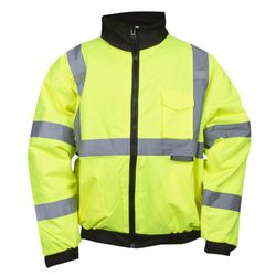 Cordova Reptyle L Long Sleeve Men's Hooded Safety Jacket Lime Green