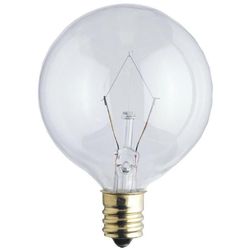 Westinghouse 15 W G16.5 Globe Incandescent Bulb E12 (Candelabra) Warm White 2 pk