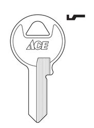 HILLMAN Padlock Key Blank Single For Master Locks Silver