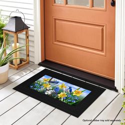 Briarwood Lane 22 in. W X 10 in. L Multi-Color Rubber Door Mat