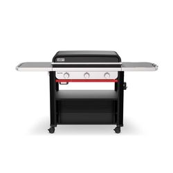 Weber Slate 30 Rust-Resistant 3 Burner Liquid Propane Outdoor Griddle Black 30IN