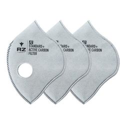 RZ Mask Multi-Purpose Replacement Active Carbon Filter F1 Gray XL 3 pc