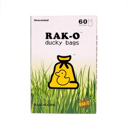 Ducky Bags RAK-O Compostable Resin Disposable Pet Waste Bags 60 pk