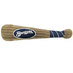 Pets First MLB For Dog Brown Plush Milwaukee Brewers Dog Toy 1 pk