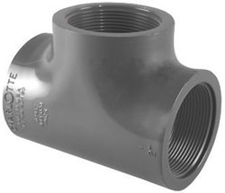 Charlotte Pipe Schedule 80 1 in. FPT X 1 in. D FPT PVC Tee