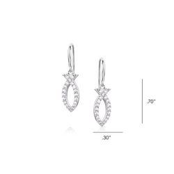Montana Silversmiths Women's Graceful Waters Silver Earrings