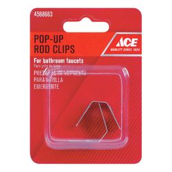 Ace 1/4 in. Chrome Stainless Steel Pop-Up Rod Clips