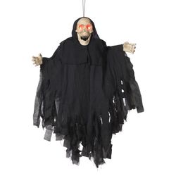Gerson 43 in. Animated Hanging Skeleton Halloween Decor