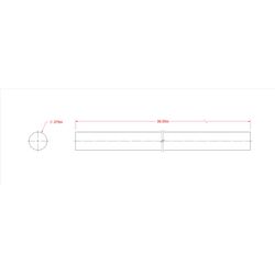 SteelWorks 36 in. L X 0.38 in. D Aluminum Rod 1 pk