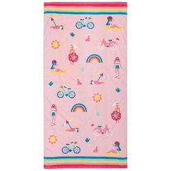 Stephen Joseph Multicolored Cotton Beach Day Bath/Beach Towel 1 pc