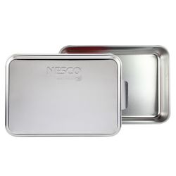 Nesco 9 in. W X 13 in. L Cake Pan Silver 1 pk