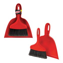 Libman 10 in. W Fine Recycled PET Dust Pan with Whisk Broom