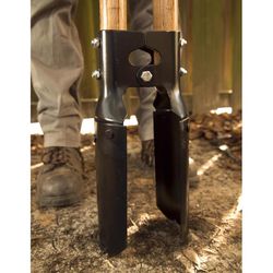 Ames 58.75 in. Steel Post Hole Digger Wood Handle