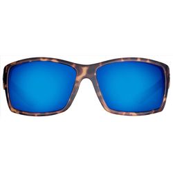 Flying Fisherman AcuTint Sunglasses Unisex Matte Tortoise Frame Smoke Blue Mirror Lens Polarized Flo