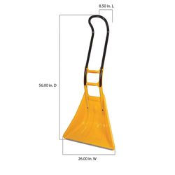 True Temper SnoBoss 26 in. W X 56.28 in. L Poly Snow Pusher