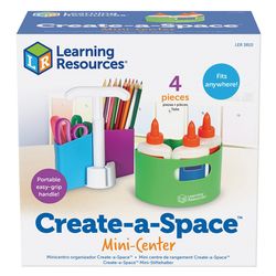 Learning Resources Create-a-Space Mini-Center Organizer Multicolored 4 pc