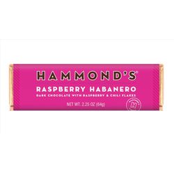 Hammond's Candies Raspberry Habanero Dark Chocolate Bar 2.25 oz
