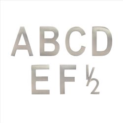 Architectural Mailboxes 4 in. Silver Brass Screw-On Letter E 1 pc